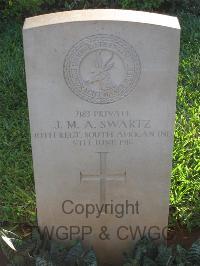 Dar Es Salaam War Cemetery - Swartz, J M A